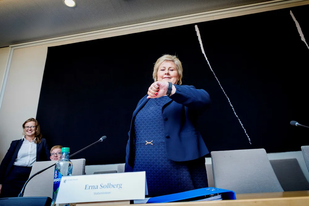 Statsminister Erna Solberg stilte til kontrollhøring om objektsikring denne uken. Der tok hun selvkritikk fordi regjeringen «burde kommunisert tidligere og tydeligere til Stortinget».