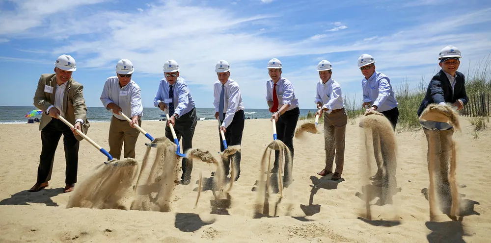 Groundbreaking ceremony for Dominion's two-turbine offshore pilot project off Virginia