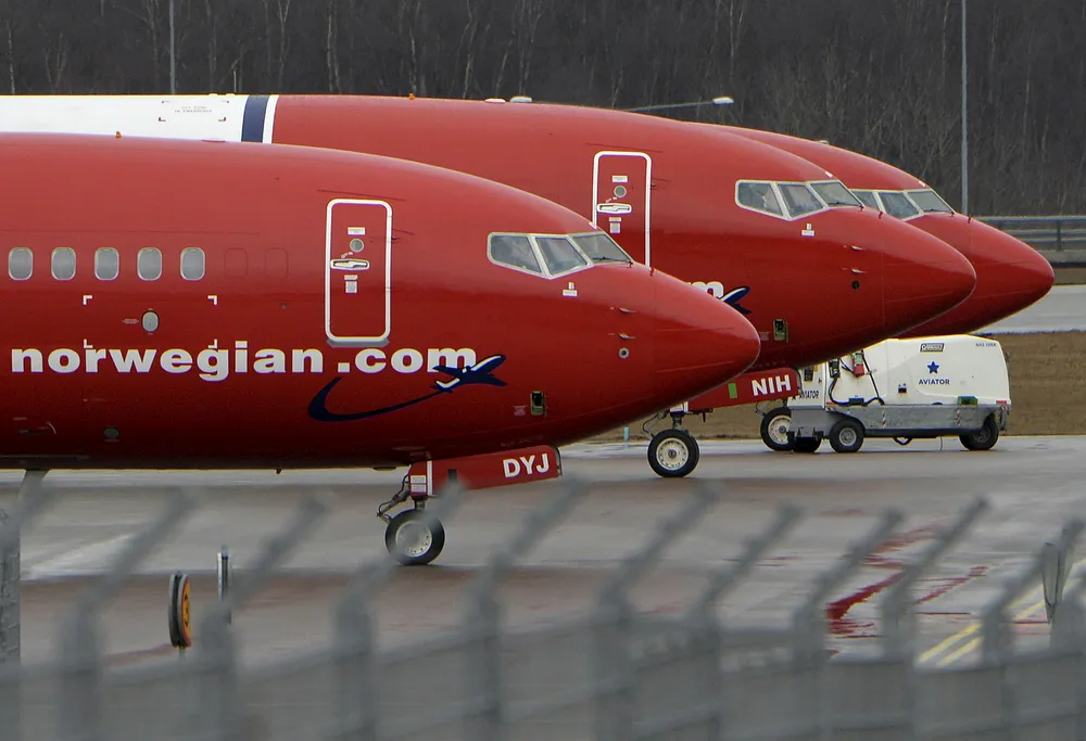 Norwegian-fly i Sverige. Foto: REUTERS/Johan Nilsson/TT News Agency/File Photo/NTB Scanpix