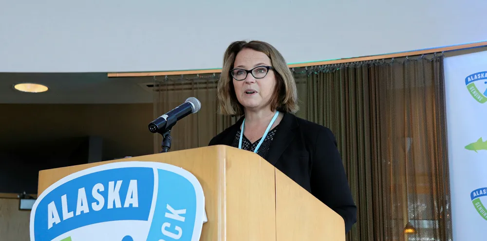 Mikel Durham discussed the importance of expanding the seafood industry's consumer base at GAPP's Wild Alaska Pollock meeting that happened in Seattle in October of 2019.