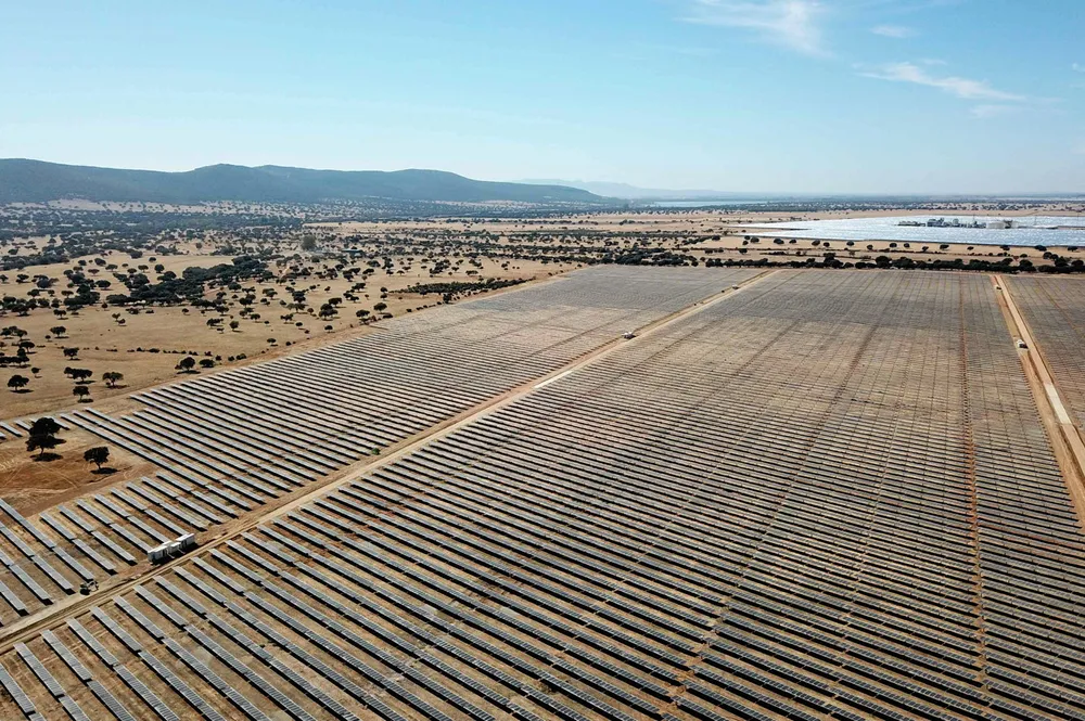 Endesa's sprawling Valdecaballeros photovoltaic park in the sparsely populated region of Estramadura.
