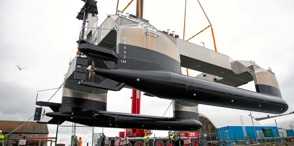ACUA Ocean launches the USV Pioneer.