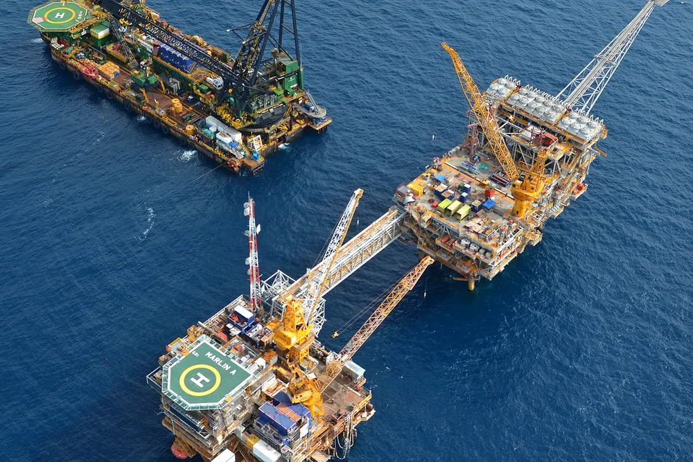 Some of ExxonMobil's producing assets in the Bass Strait offshore Victoria, Australia.