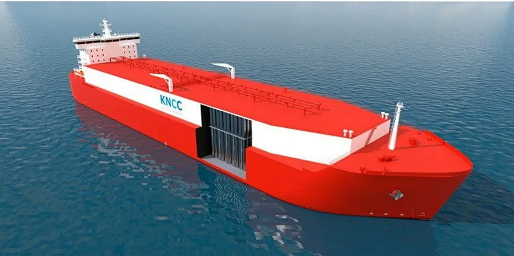 NYK and KNCC have unveiled an impression of their LCO2-EP carrier.
