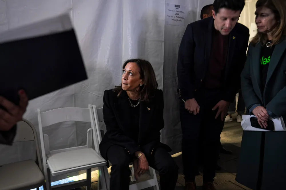 Kamala Harris har grunn til å se slukøret ut.