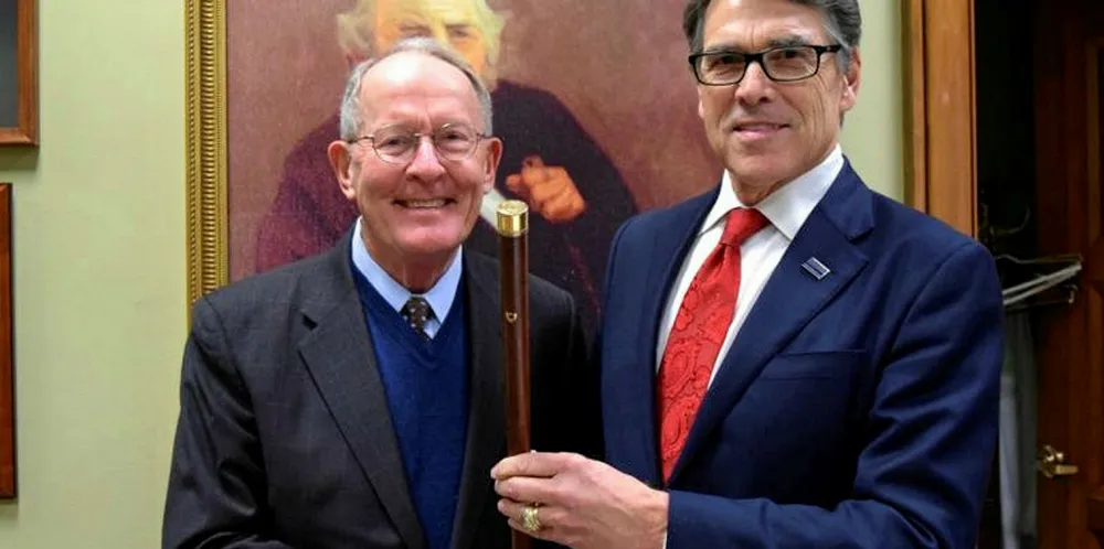 Senator Lamar Alexander (left) with Energy Secretary Rick Perry
