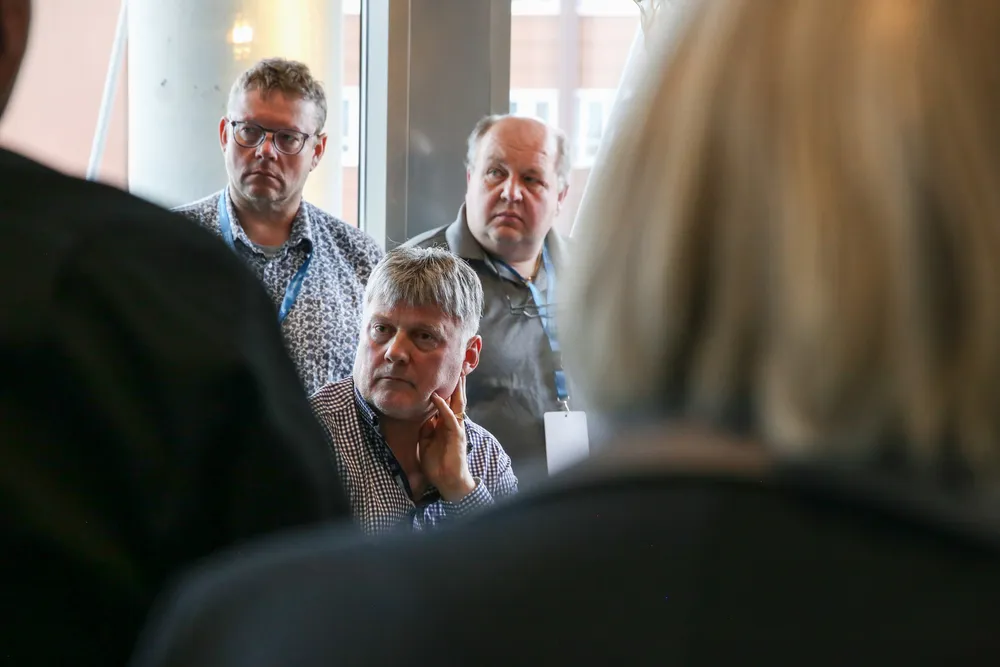 Einar Helge Meløysund og resten av representantene fra Nord Fiskarlag måtte ut i flere gruppemøter da saken om eksterne styremedlemmer kom opp.