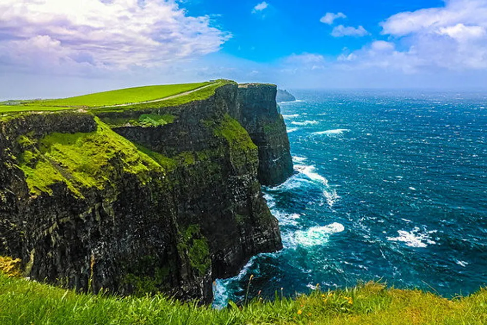 . County Clare's Atlantic shore.