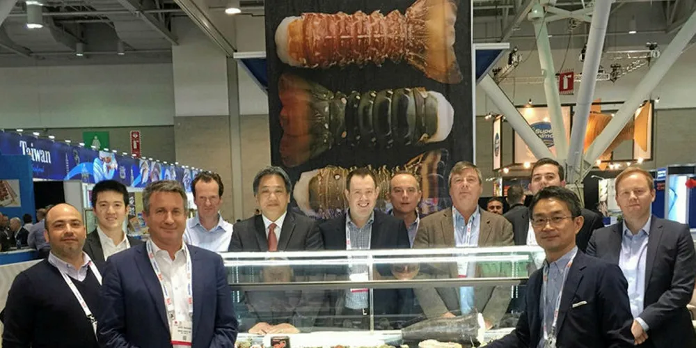 The Mark Foods and Mitsui teams at the Boston Seafood Show.