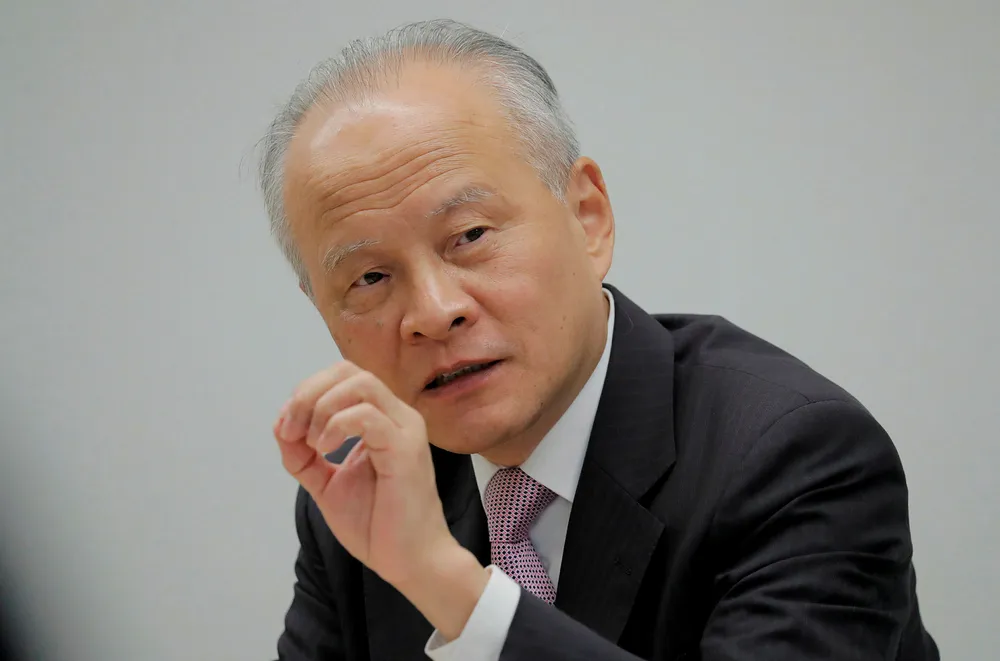 Kinas USA-ambassadør Cui Tiankai.