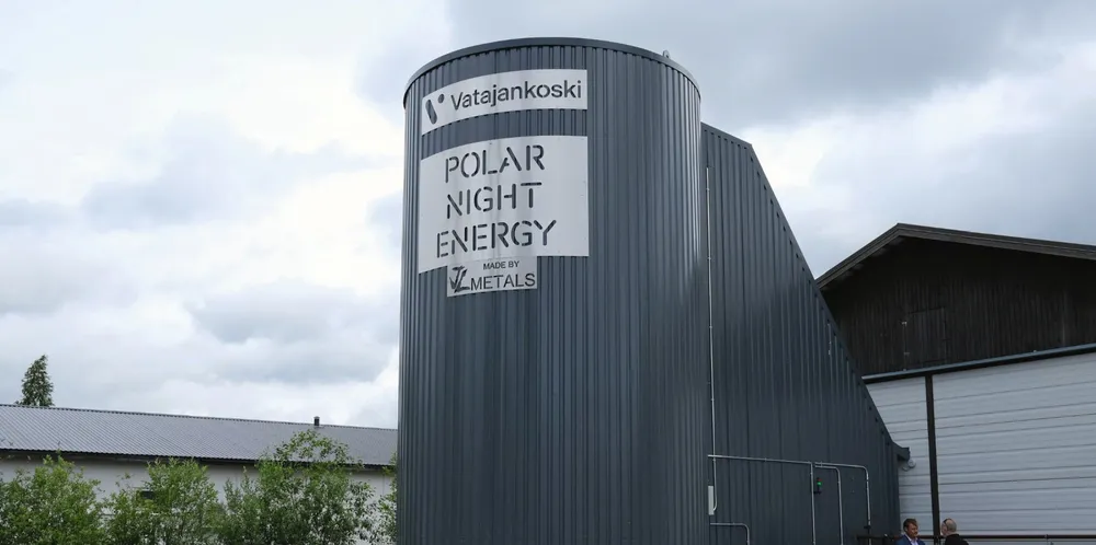 An existing sand battery developed by Polar Night Energy.