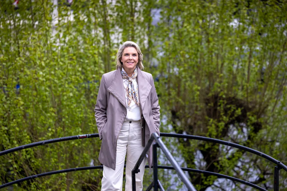 Sylvi Listhaug på besøk i Ålesund før landsmøtet.