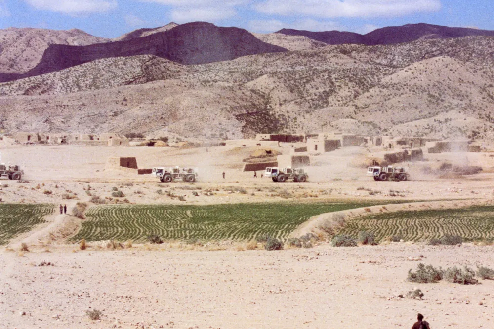 Seismic acquisition in Pakistan in preparation for a Monument Oil wildcat.