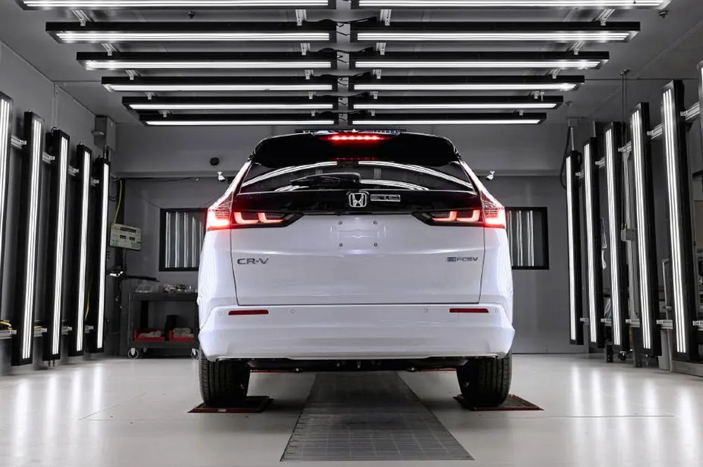 Production has started in Ohio of Honda's new CR-V e:FCEV hydrogen plug-in hybrid.