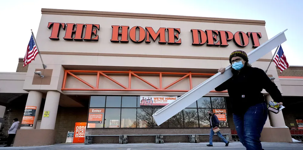 A Home Depot home improvement store in Boston.