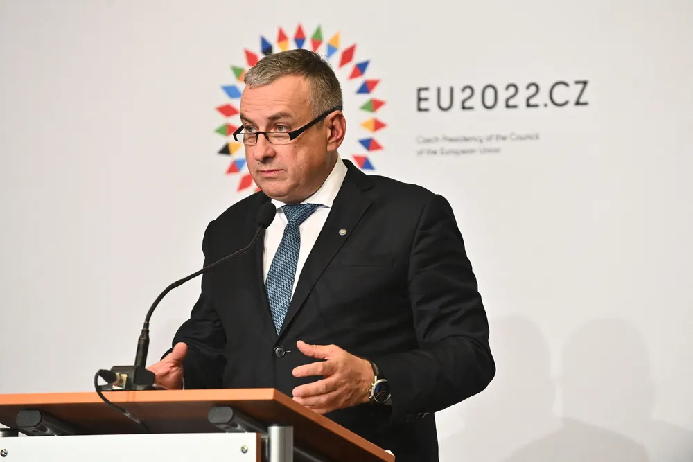Concerns: Czech Industry & Trade Minister Jozef Sikela.