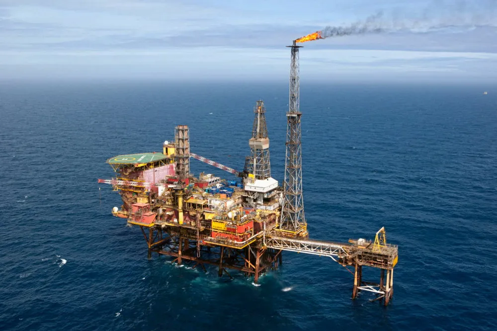 The Fulmar platform in the UK central North Sea.