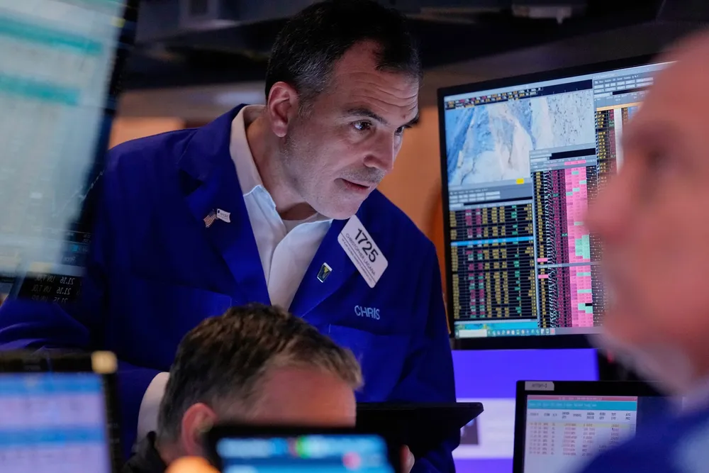 Trader Christopher Lagana på New York-børsen onsdag.