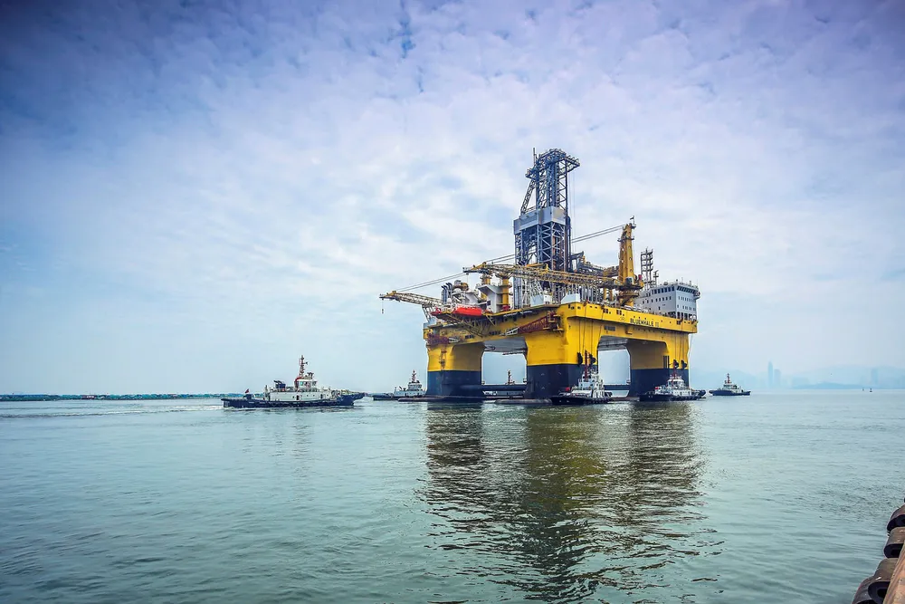 Drill drive: the Bluewhale 2 was used to drill previous gas hydrates well off China
