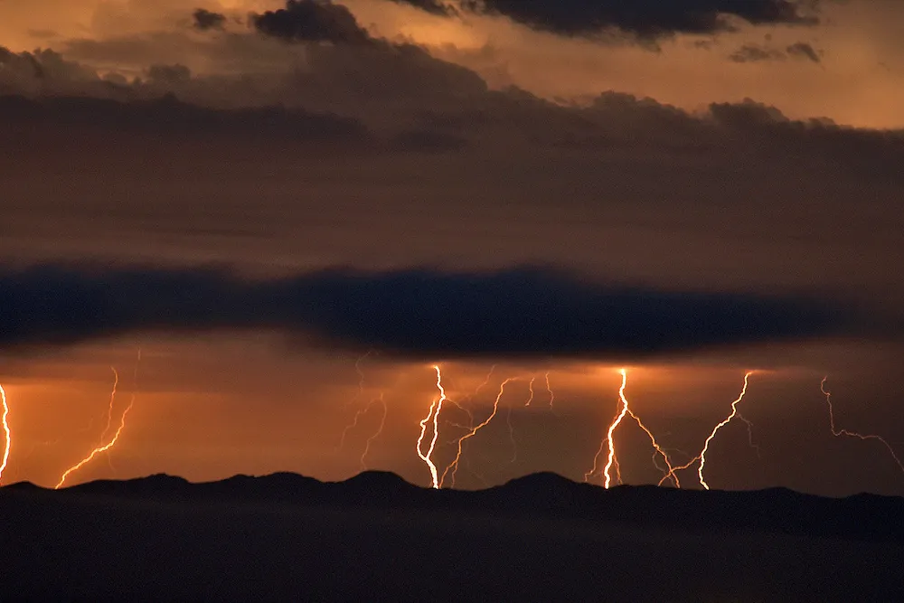 Lightning strike: leads to flaring in Permian