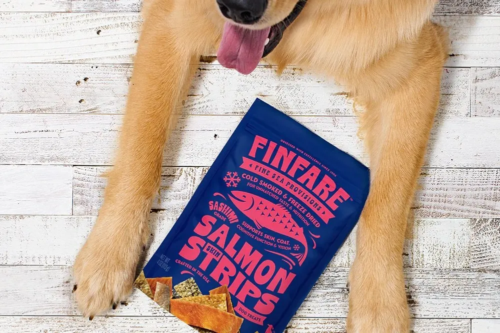 The company produces pet treats for both dogs and cats.