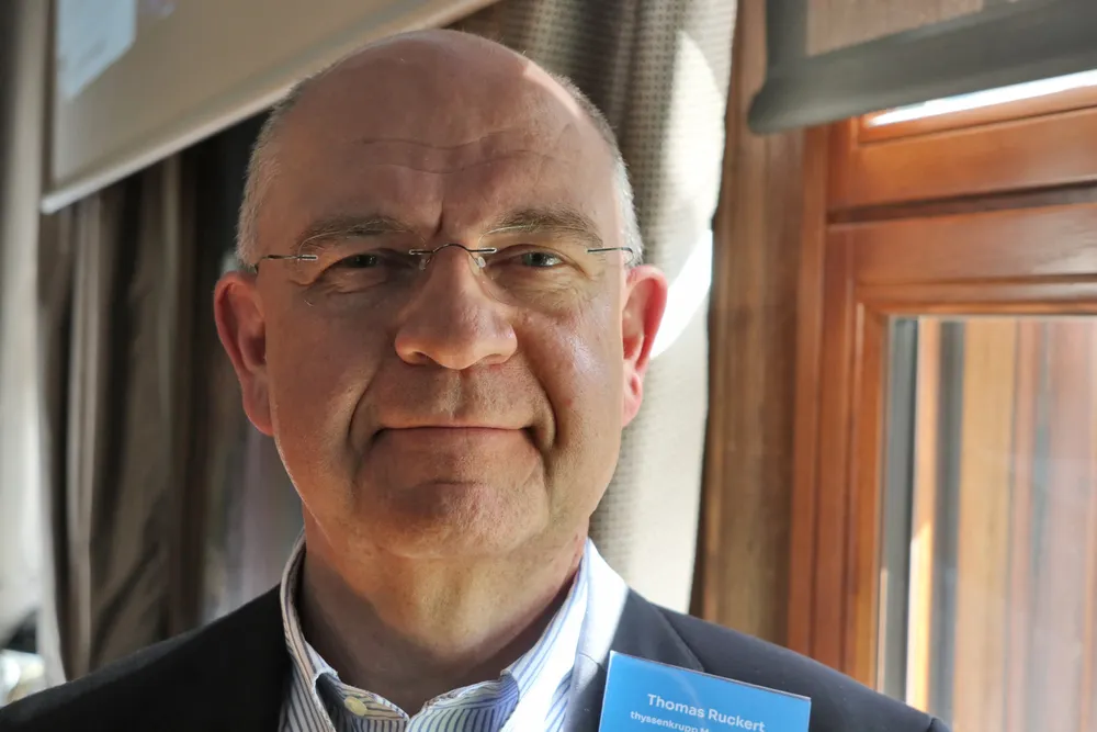 Thomas Ruckert er salgsdirektør i Thyssenkrupp Marine Systems.