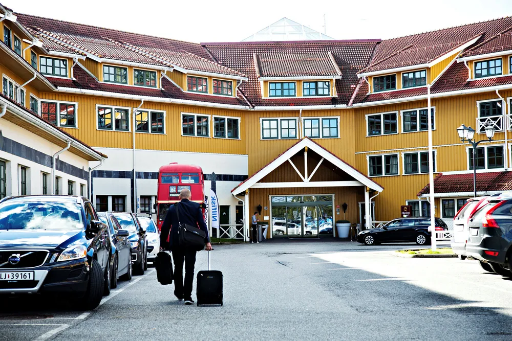 Hotellene på Gardermoen, her Clarion Hotel Oslo Airport, spiser en stadig større bit av kurs- og konferansekaken. I årets to første måneder skjedde 17,8 prosent av alle kurs- og konferanseovernattinger i nærområdet til hovedflyplassen. Foto: Thomas T. Kleiven