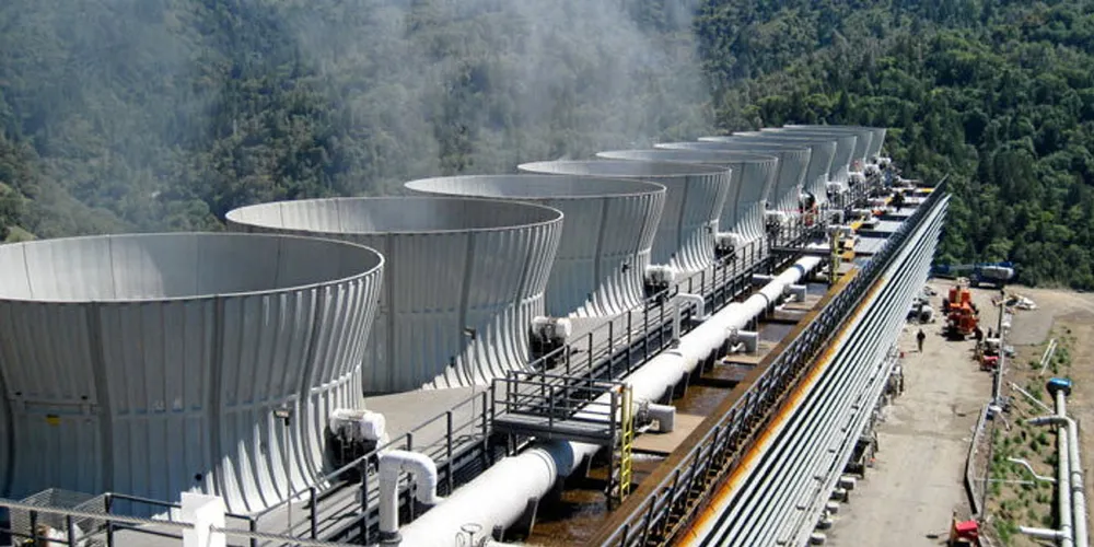 McCabe geothermal plant in northern California, US