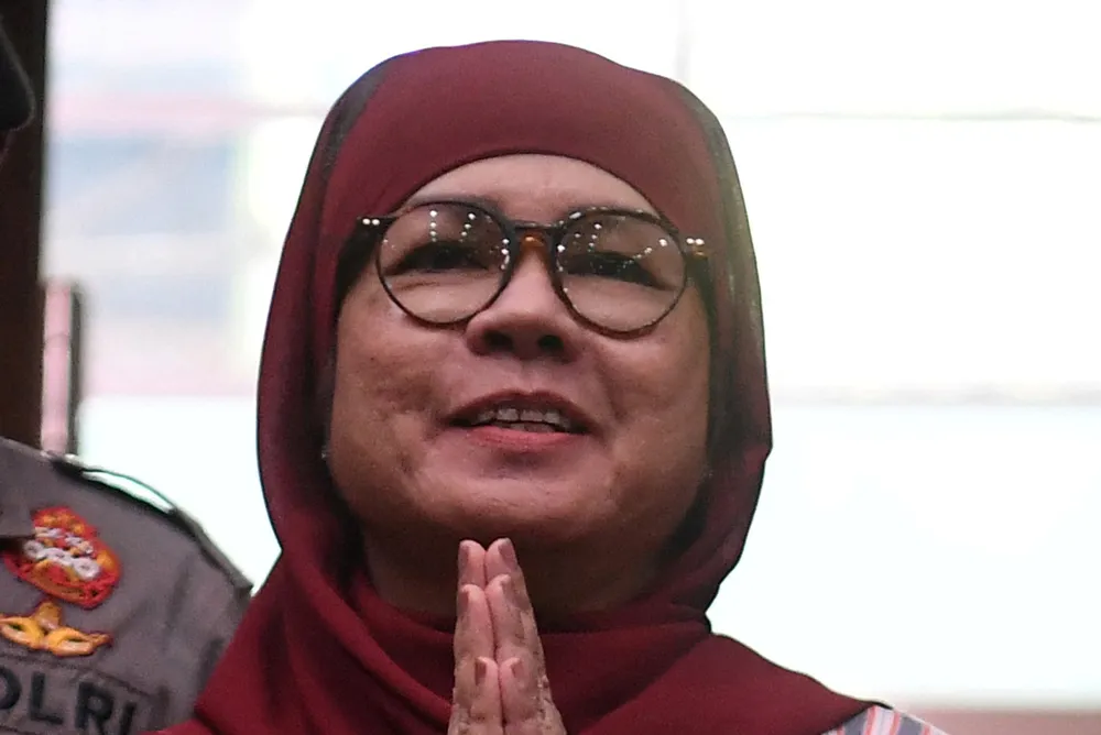 Former president director of Indonesia's national oil company Pertamina Karen Agustiawan.