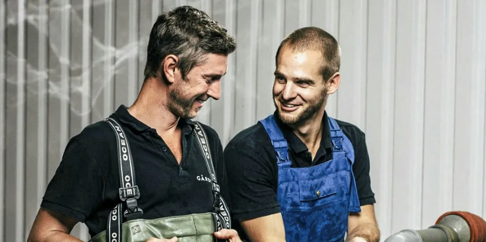 Founders of Gaardsfisk, Johan Ljungquist and Mikael Olenmark Dessales.