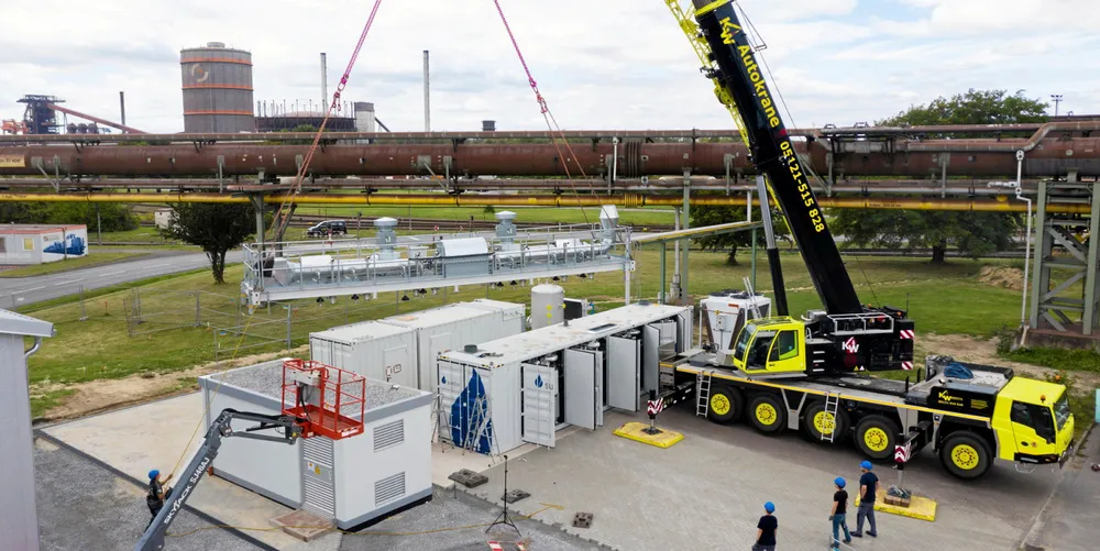 Construction of Sunfire GrinHy2.0 electrolyser unit