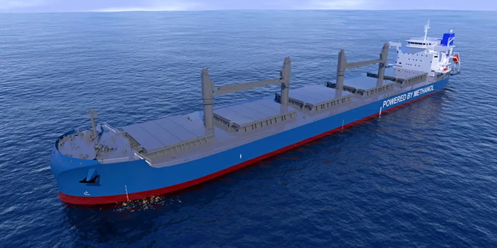 The 65,700-dwt newbuilding to be delivered next year will be the first methanol-fuelled bulk carrier operated by NYK Group.