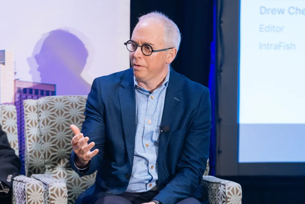 High Liner Foods CEO Paul Jewer speaks at the IntraFish Seafood Leadership Breakfast 2025, Boston, March 17.