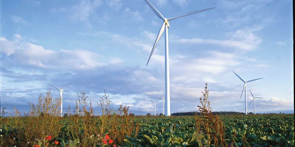 Vestas turbines at Zagórze in Poland