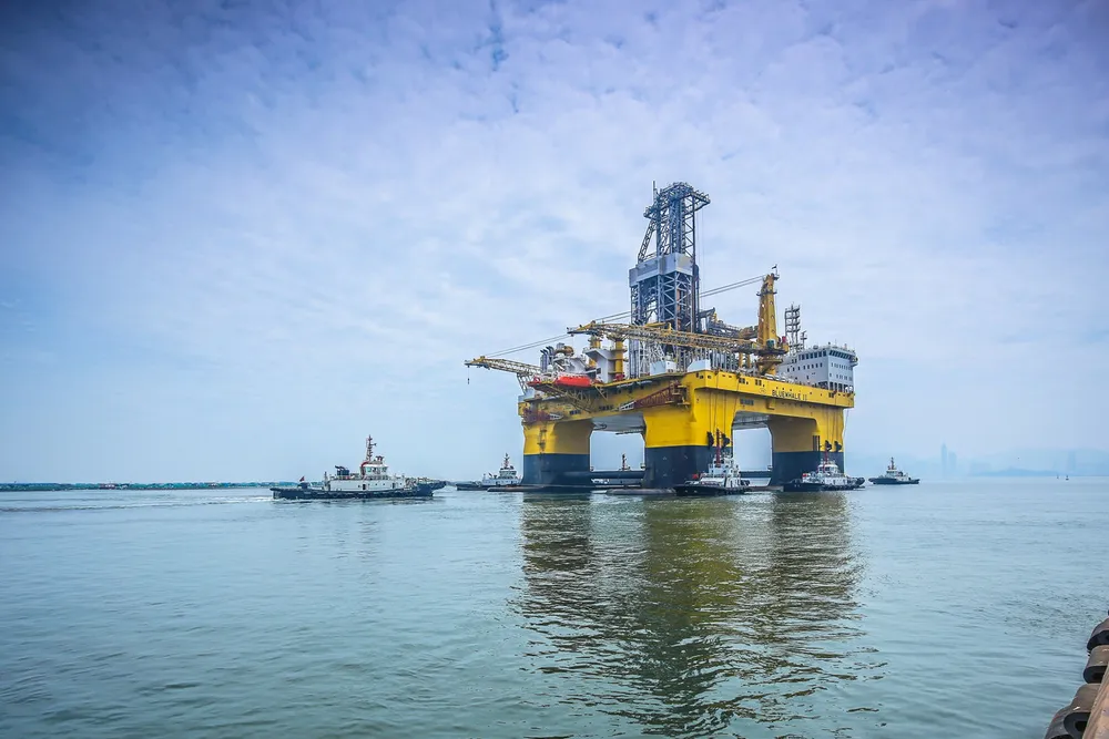 Previous efforts: China has drilled two successful gas hydrate wells using the drilling rig Bluewhale II