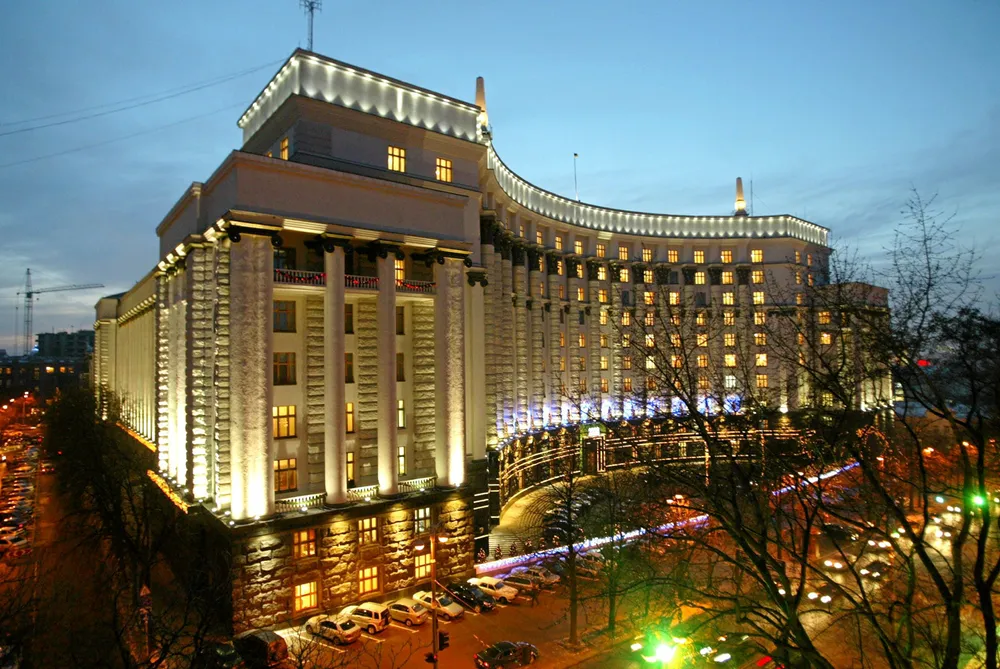 Green light: Ukraine's Cabinet of Ministers in the country's capital of Kiev