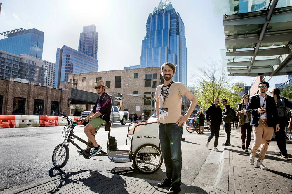 Fagdirektør i Forbrukerrådet Finn Myrstad var på teknologifestivalen South By Southwest i Texas denne uken for å snakke om forbrukermyndighetenes arbeid med urimelige brukervilkår hos appselskaper. Foto: Marte Christensen