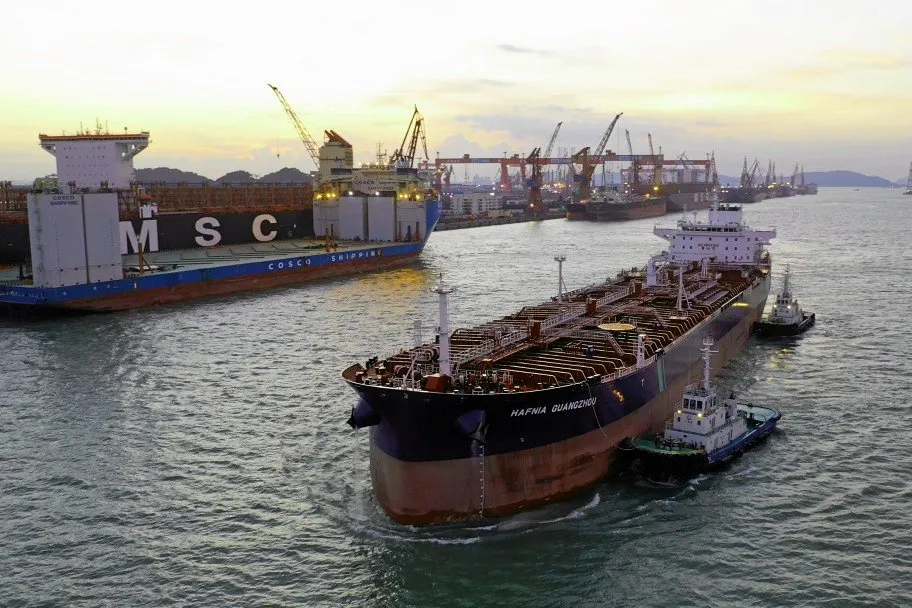 The 74,999-dwt Hafnia Guangzhou (built 2019).