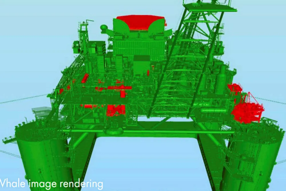 Whale design: Red shows differences from Vito design, Green shows replication