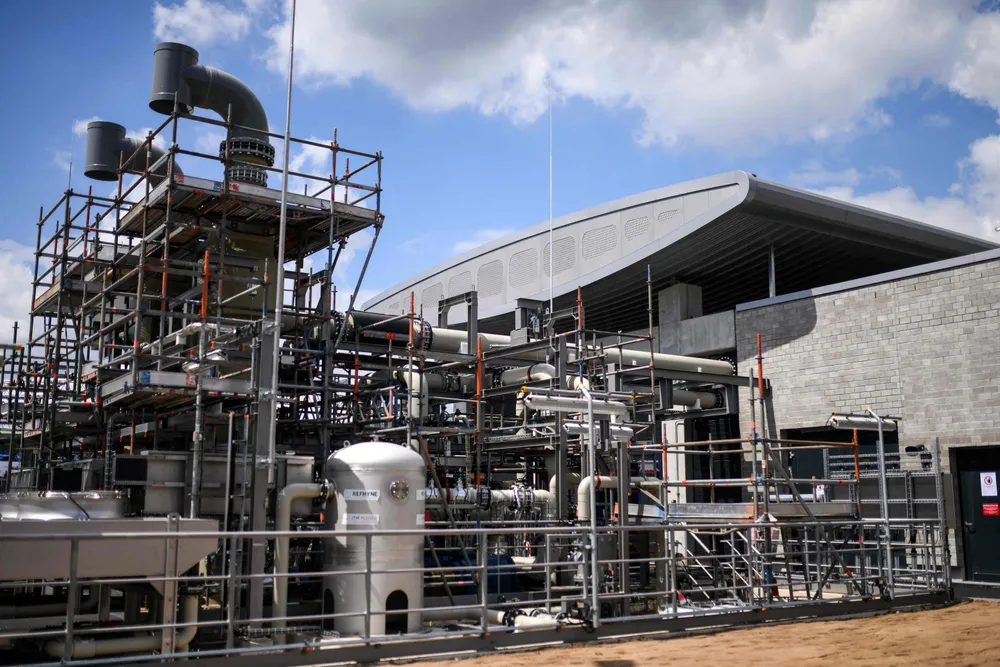 The problem is not just that scaling up hydrogen is harder than hoped. There is also rising uncertainty over how useful it will actually turn out to be. This 2021-picture shows one of the worlds's first plants for the production of green hydrogen on the site of the "Shell Energy an Chemicals Park Rheinland" of Anglo-Dutch oil giant Shell in Wesseling, western Germany.