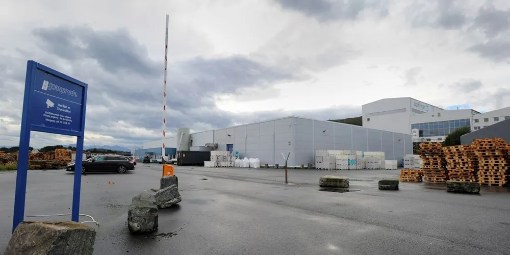 Ut disse portene hos Scanprod AS på Valderøy mener påtalemyndighetene at den stjålne fisken ble fraktet. Foto: Fridgeir Walderhaug