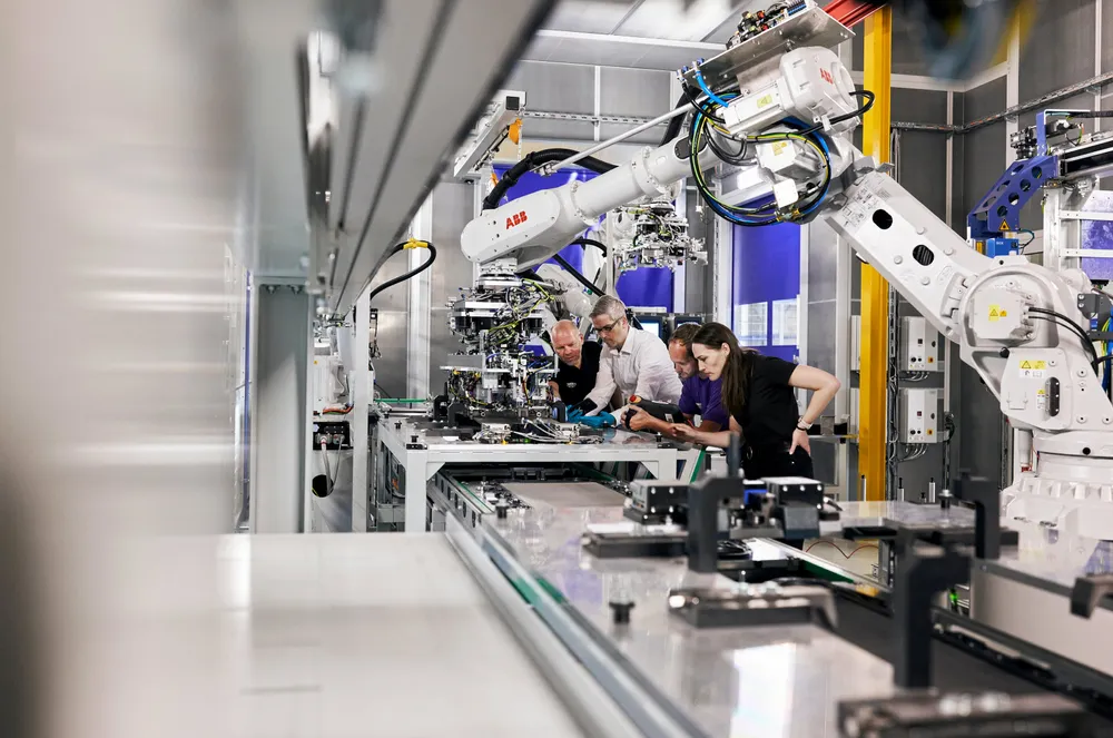 Inside Siemens Energy's new PEM electrolyser factory in Berlin.