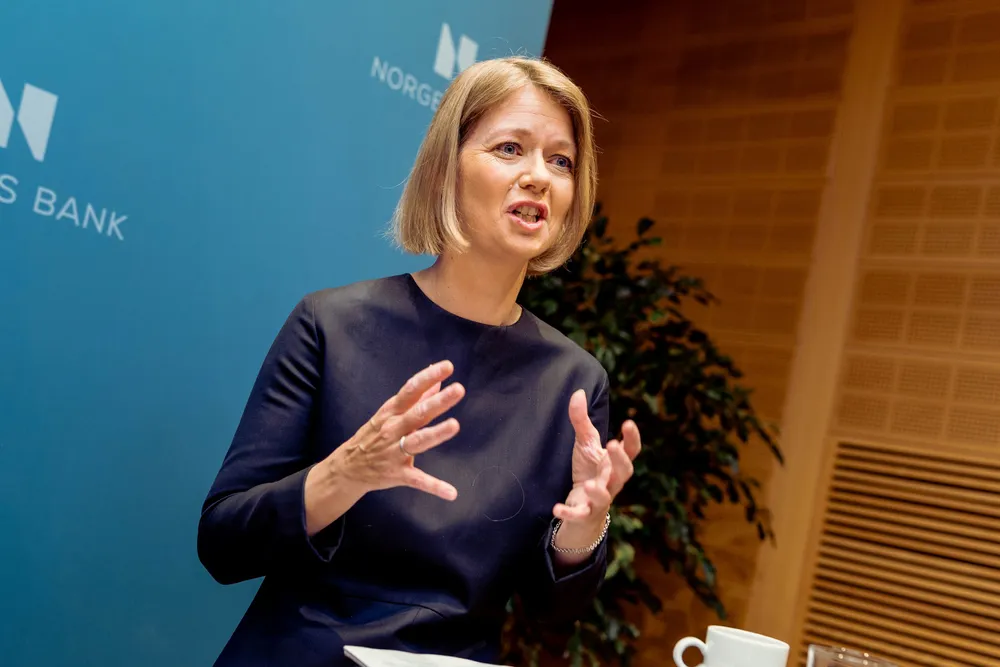 Sentralbanksjef Ida Wolden Bache. Norges Bank: Norges Bank har satt opp styringsrenten til 2,25 prosent, og varsler ny renteheving i november. FOTO: Gabriel Aas Skålevik, DN.