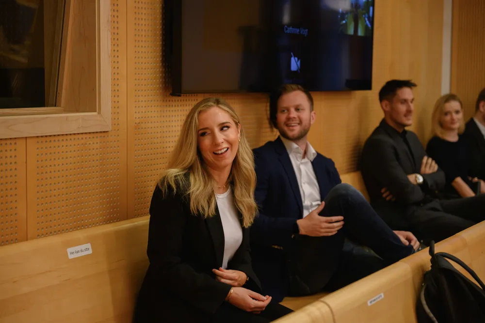 Christina Moe Gjerde(Voi), Espen Rønneberg(Ryde), Johan Olovsson(Ryde), Julia Sandstø(Tier), Elsparkesykkel-under selskapenes søksmål mot Oslo kommun i Oslo Tinghus. Det er Voi, Tier og Ryde som sto bak søksmålet.