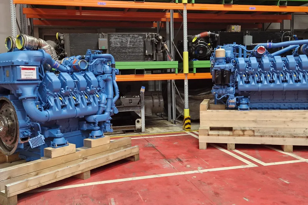 Engines at the Bremen depot.