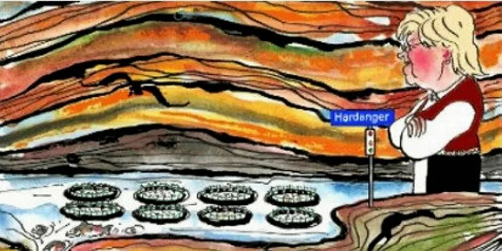 BÆREKRAFT?: Laksebestandene i Hardangerfjorden, Sognefjorden og Sunnmørsfjordene er sterkt påvirket av lakselus og har hatt en særlig negativ utvikling.Illustrasjon: Kåre Eikeland