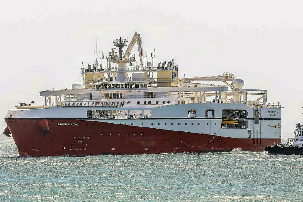 At work: PGS vessel Ramform Atlas