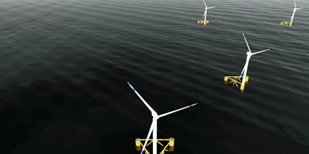 CGI of array of Odfjell Oceanwind Deepsea Semis