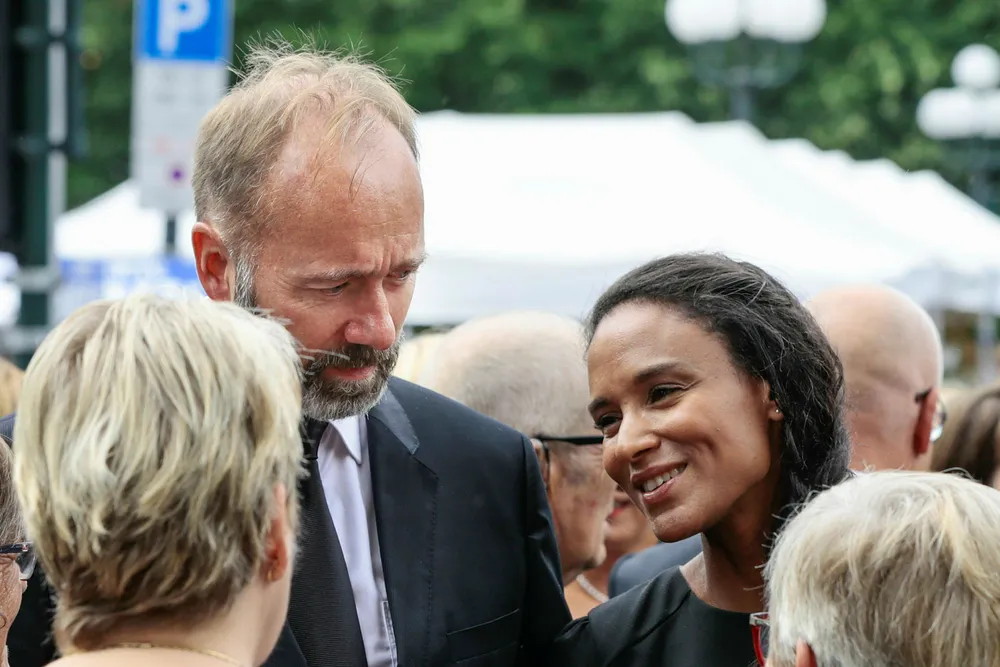 Samboerne Trond Giske og Haddy N'jie skal ha tatt et oppgjør med både VG og DN, da de deltok på et internt seminar i regi av VGs nyhetsredaksjon.