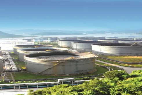 The Ningbo Shihua crude oil terminal in China.